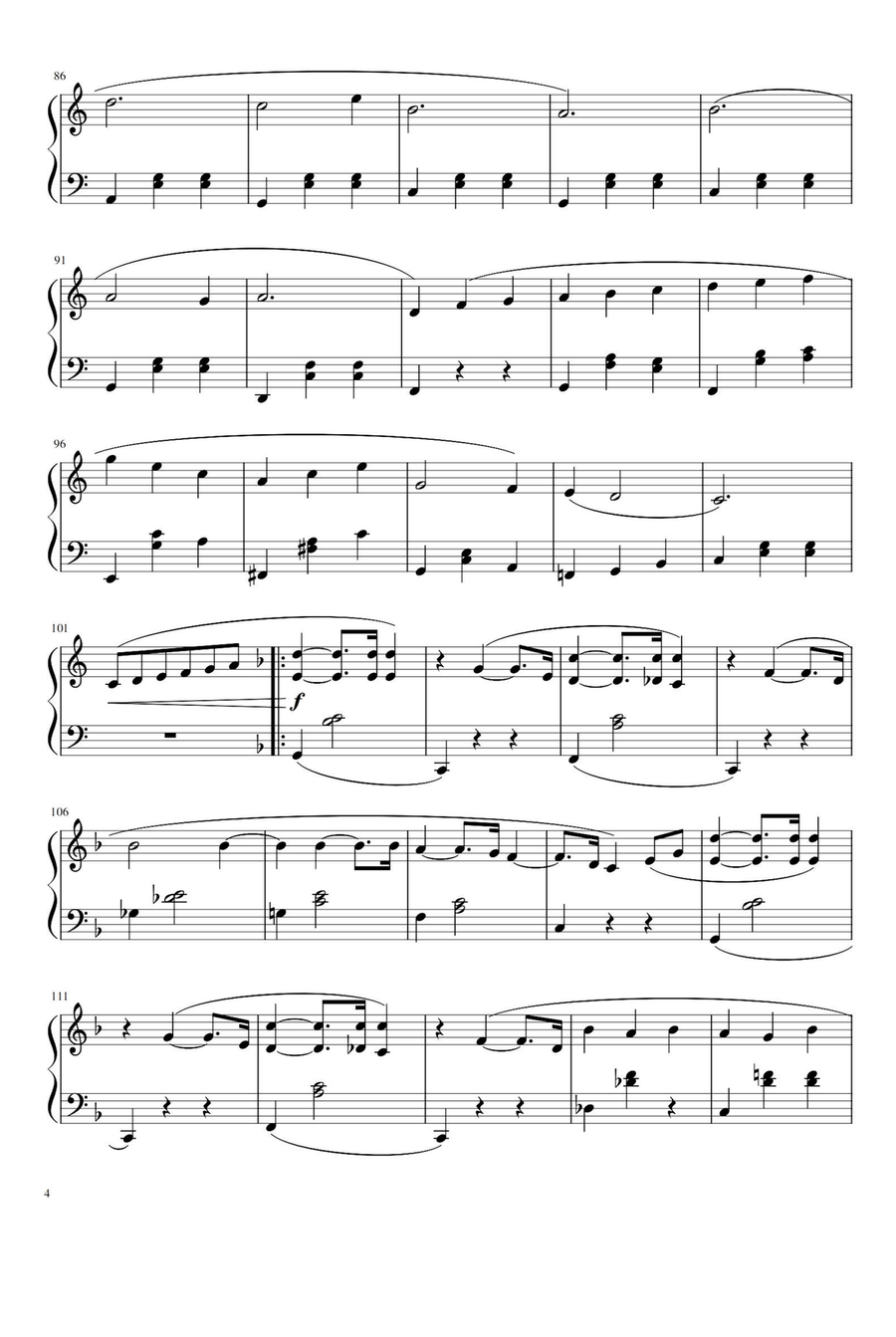 Je te veux - Erik Satie Je te veux - Erik Satie Piano Solo scores gallery preview page 4