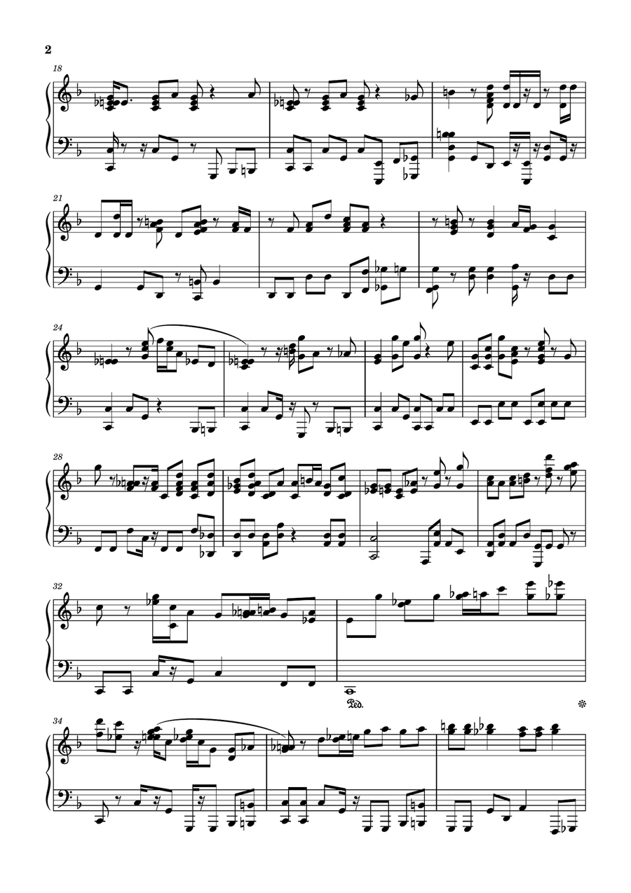 Put Your Hand In The Hand Piano Solo scores gallery preview page 2
