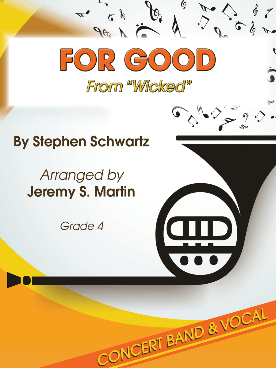 For Good - Score Only Concert Band scores gallery preview page 1