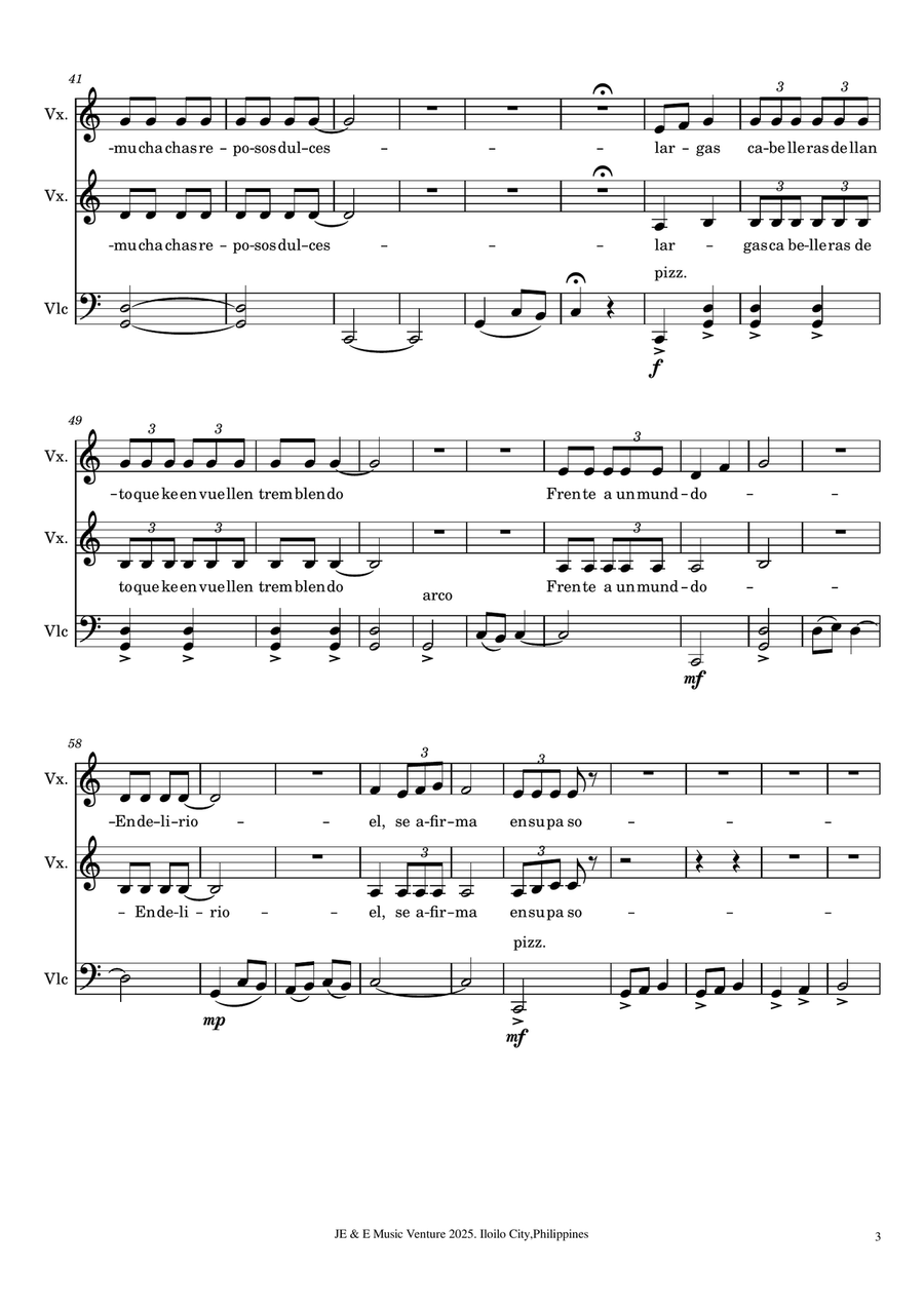 Un Hombre Un Hombre A Cappella scores gallery preview page 3