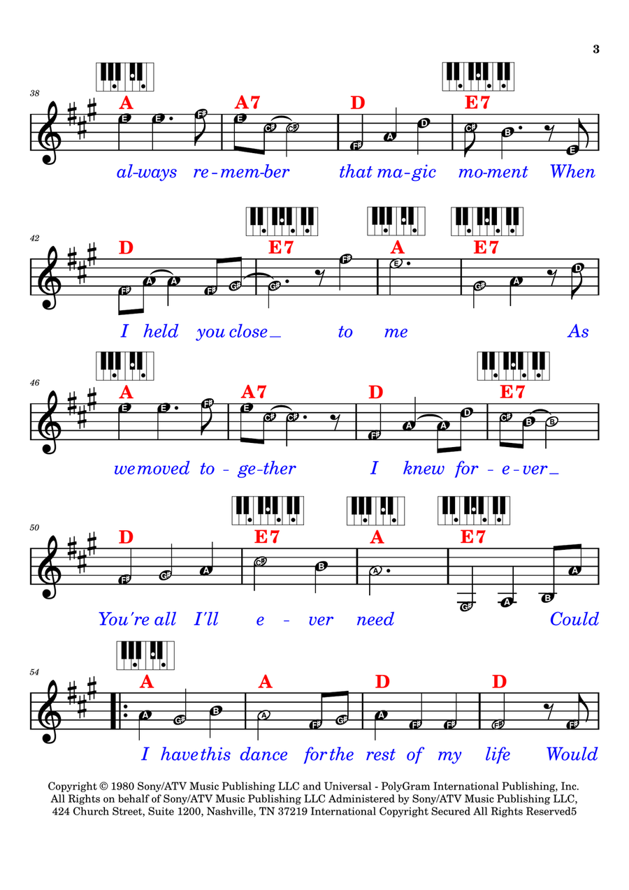 Could I Have This Dance Piano scores gallery preview page 3
