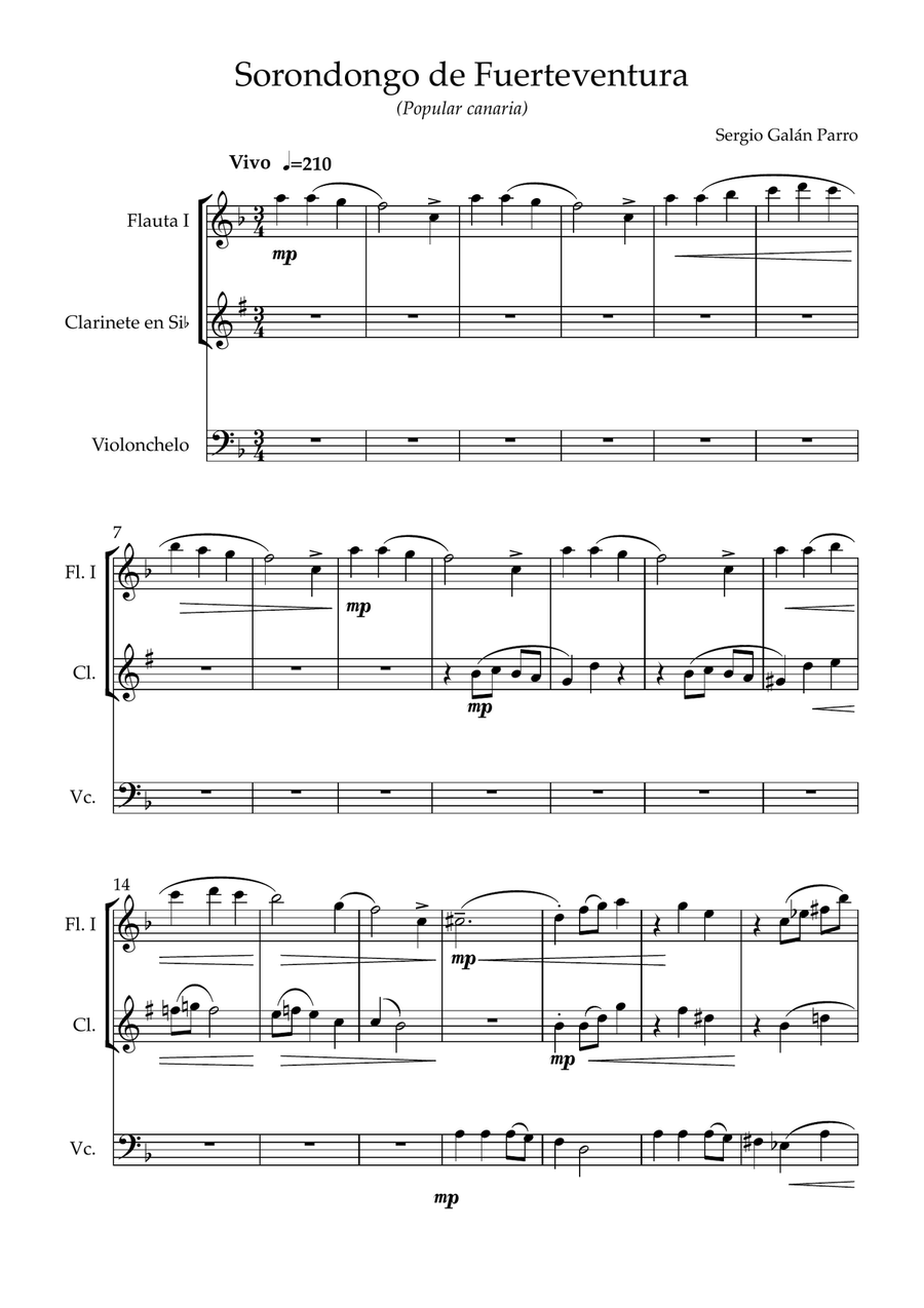 Suite canaria Suite canaria Small Ensemble scores gallery preview page 2