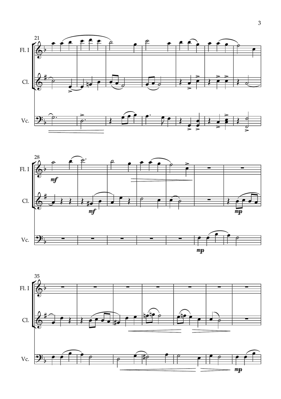 Suite canaria Suite canaria Small Ensemble scores gallery preview page 3
