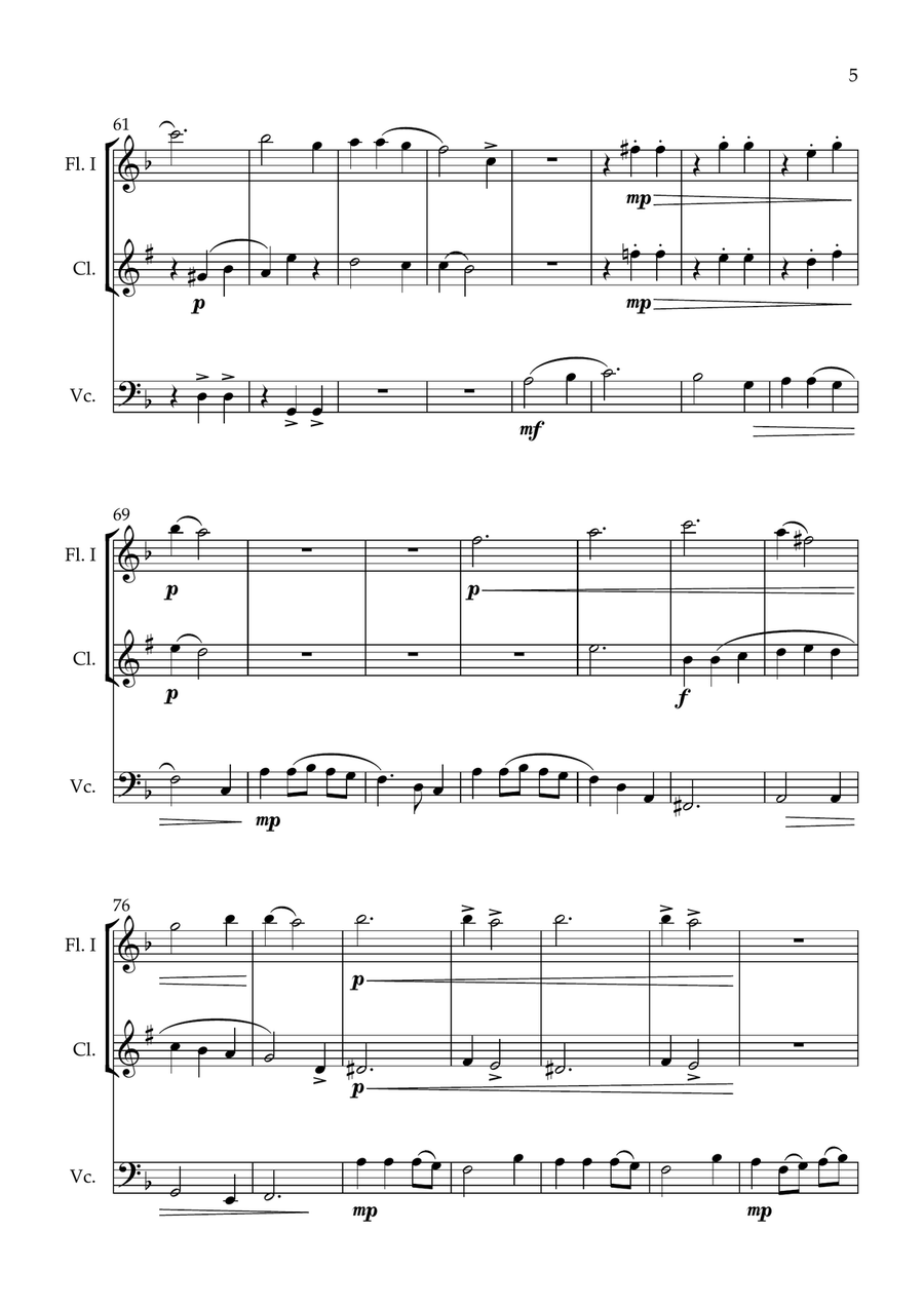 Suite canaria Suite canaria Small Ensemble scores gallery preview page 5