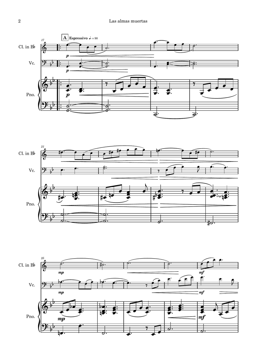 Las almas muertas Las almas muertas Small Ensemble scores gallery preview page 2
