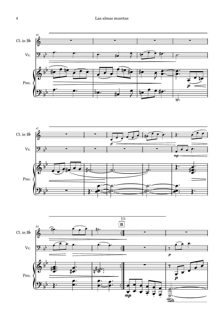 Las almas muertas Las almas muertas Small Ensemble scores gallery preview page 4