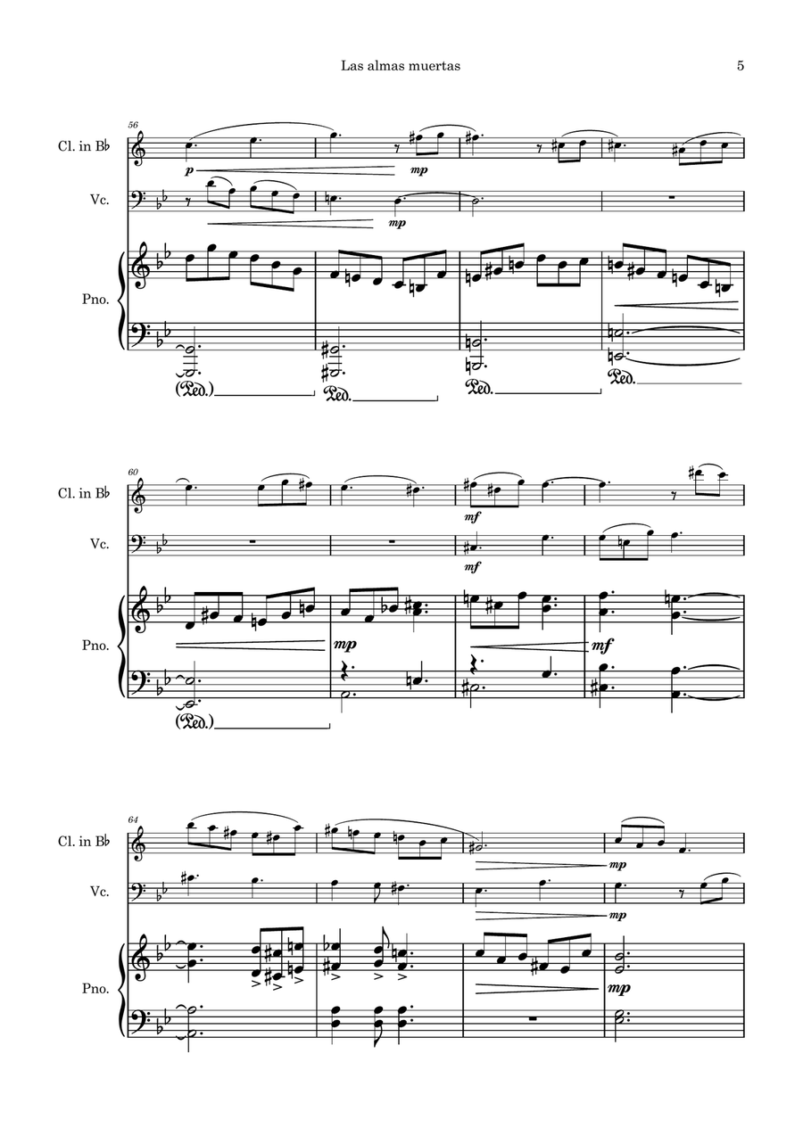 Las almas muertas Las almas muertas Small Ensemble scores gallery preview page 5