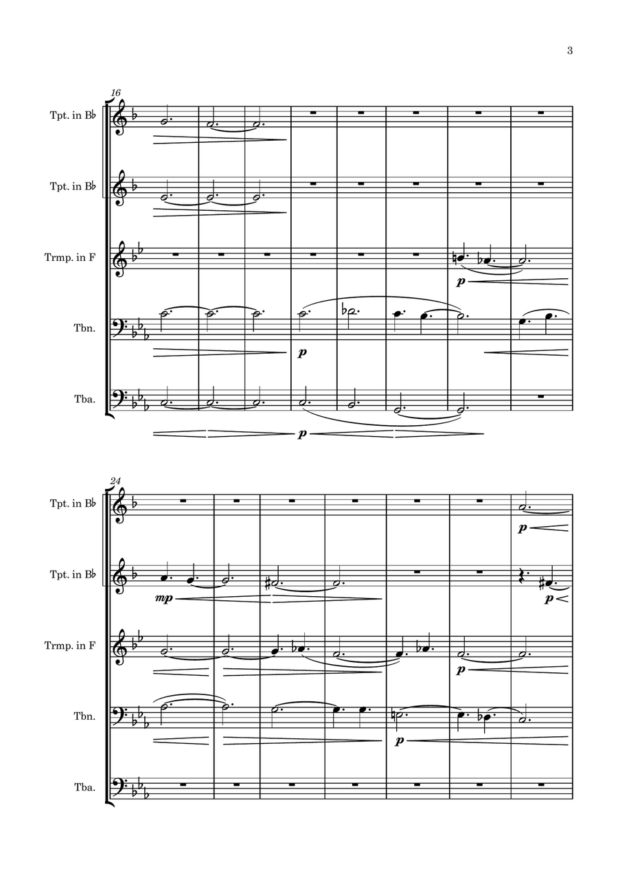 A manos del olvido A manos del olvido Brass Quintet scores gallery preview page 3