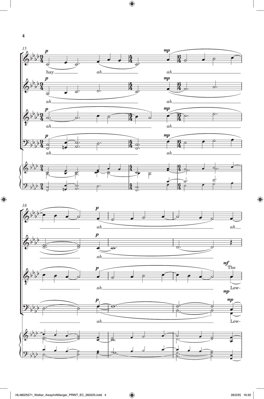 Away In A Manger Away In A Manger Divisi scores gallery preview page 4