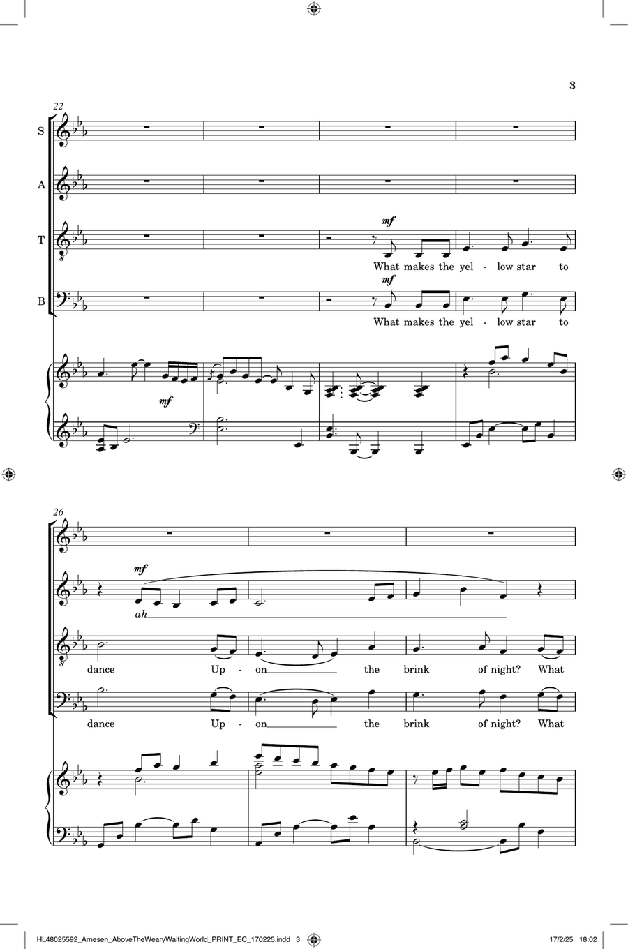 Above The Weary Waiting World Divisi scores gallery preview page 3