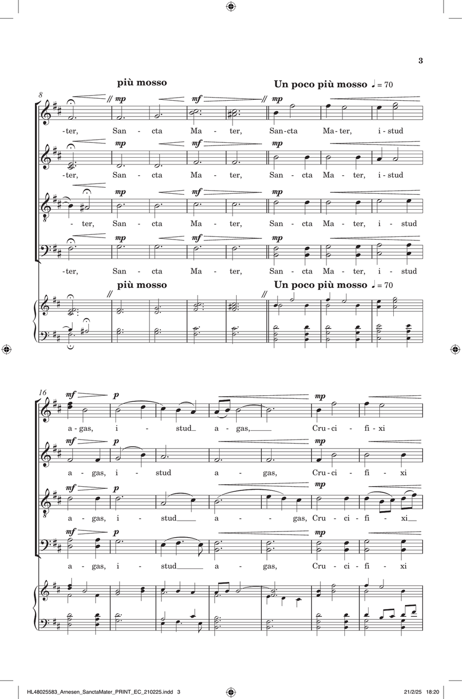 Sancta Mater (Adapted from Stabat Mater) Divisi scores gallery preview page 2