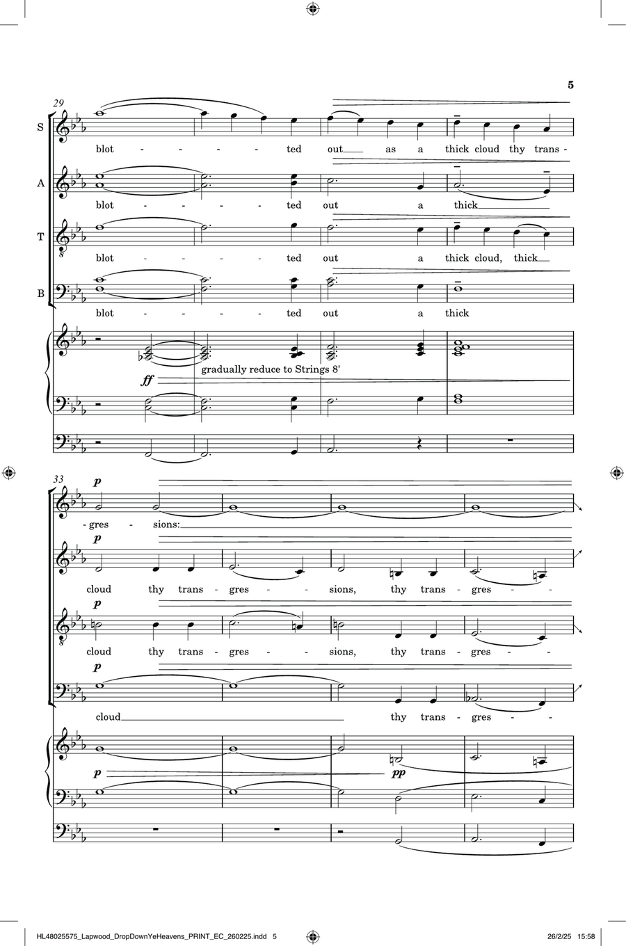 Drop Down, Ye Heavens Drop Down, Ye Heavens Divisi scores gallery preview page 5