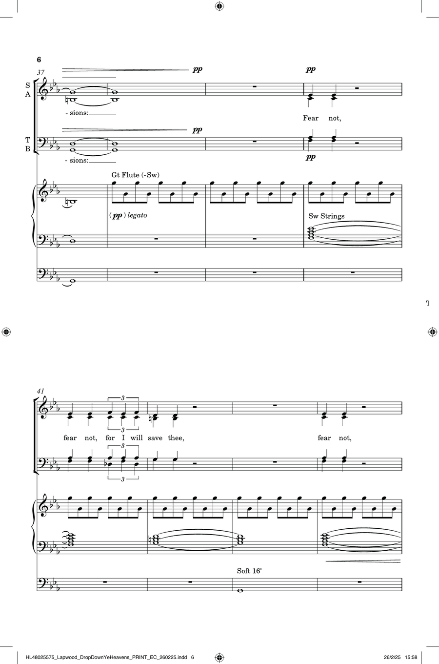 Drop Down, Ye Heavens Drop Down, Ye Heavens Divisi scores gallery preview page 6