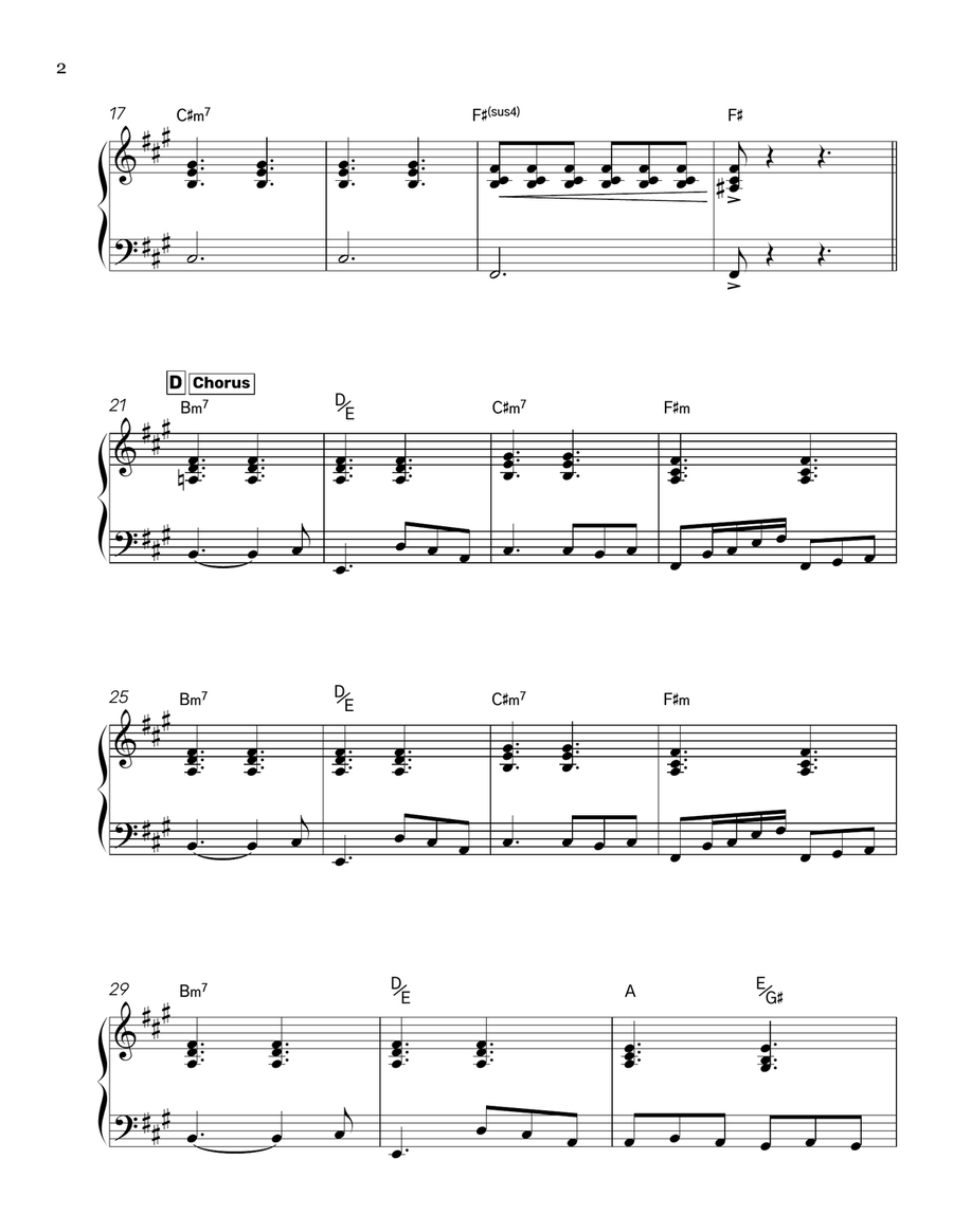 Die With A Smile Die With A Smile Piano Solo scores gallery preview page 2