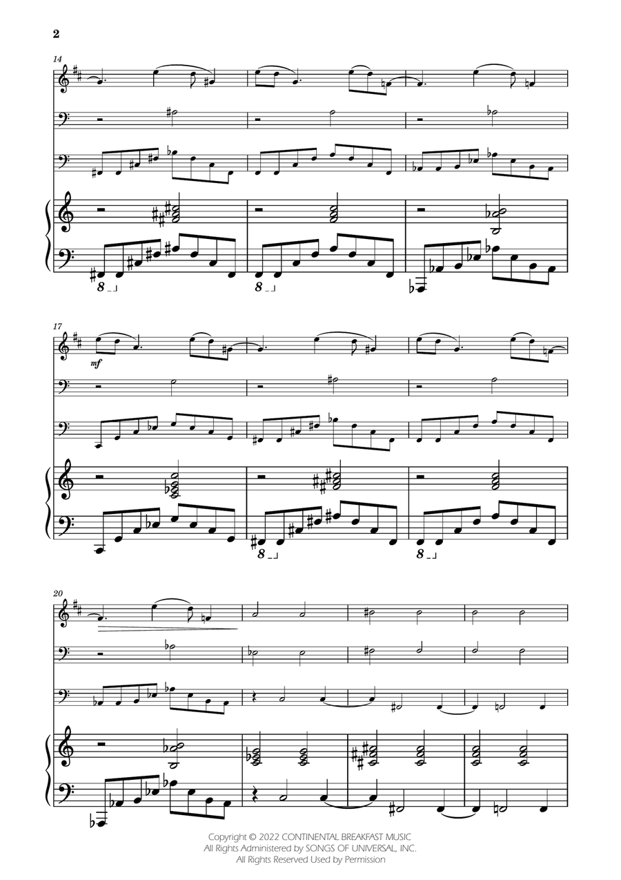 Severance - Main Title Theme Brass Trio scores gallery preview page 2