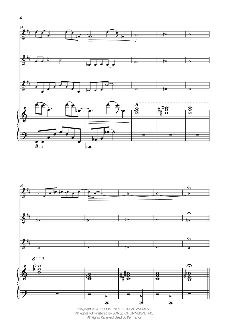 Severance - Main Title Theme Clarinet Trio scores gallery preview page 4