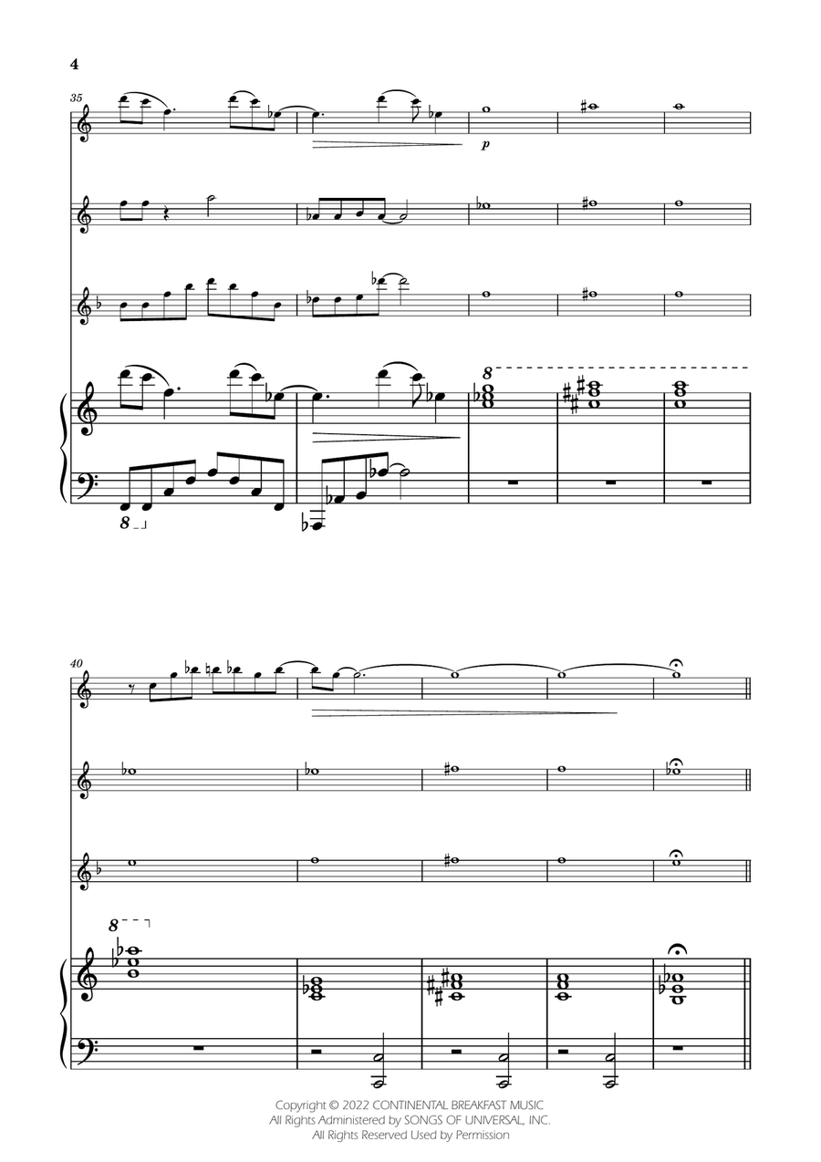 Severance - Main Title Theme Flute Trio scores gallery preview page 4
