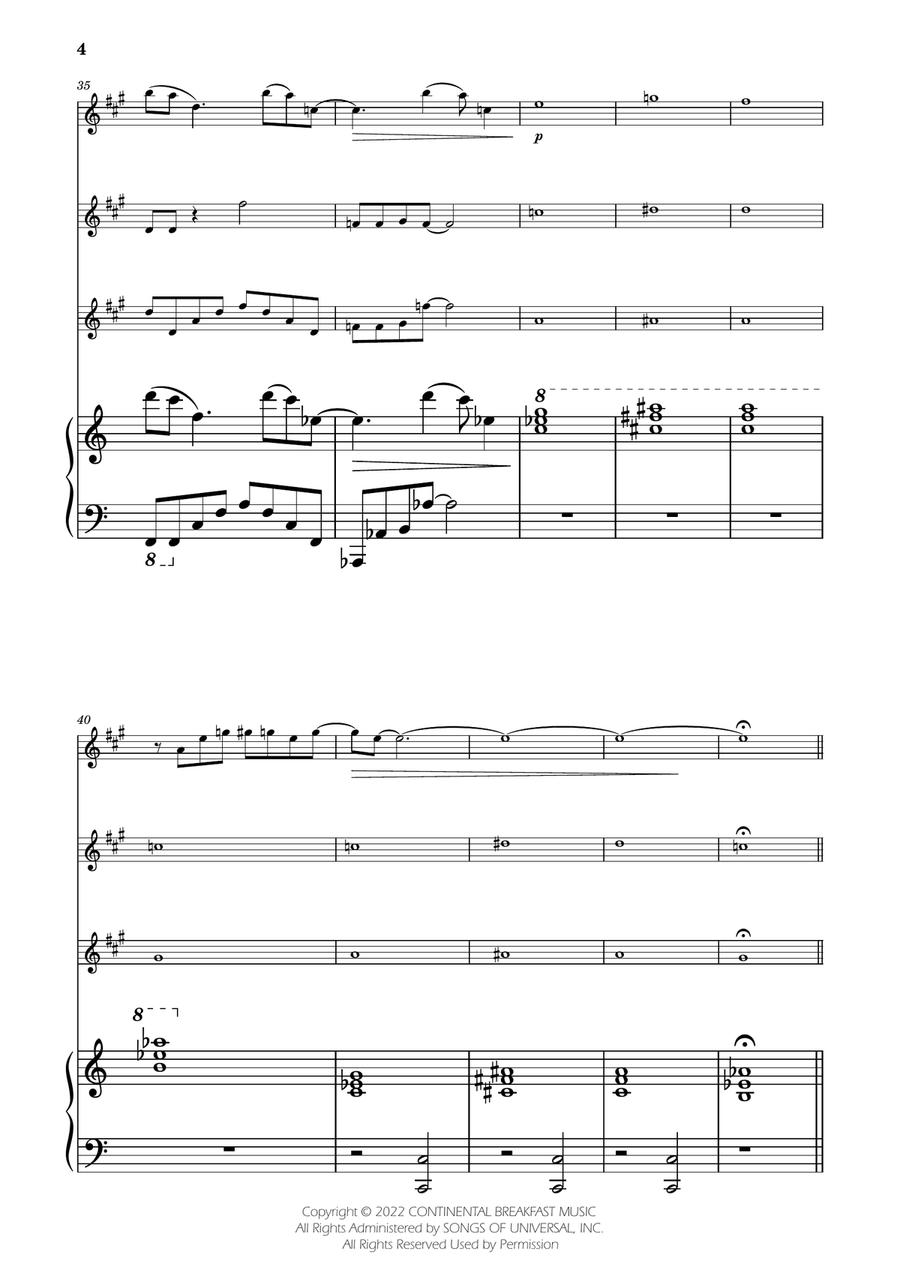 Severance - Main Title Theme Woodwind Trio scores gallery preview page 4