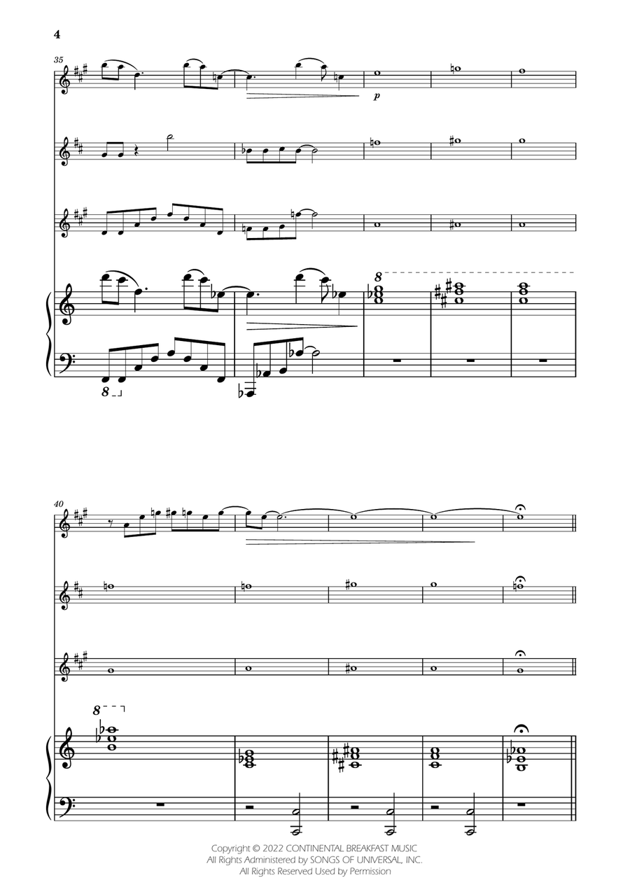 Severance - Main Title Theme Woodwind Trio scores gallery preview page 4