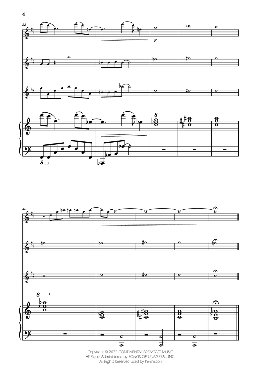 Severance - Main Title Theme Woodwind Trio scores gallery preview page 4