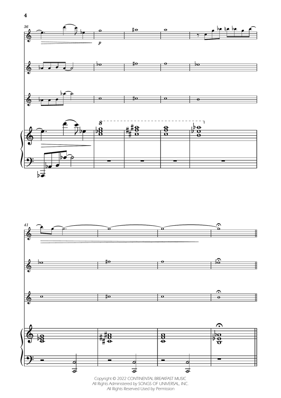 Severance - Main Title Theme String Trio scores gallery preview page 4