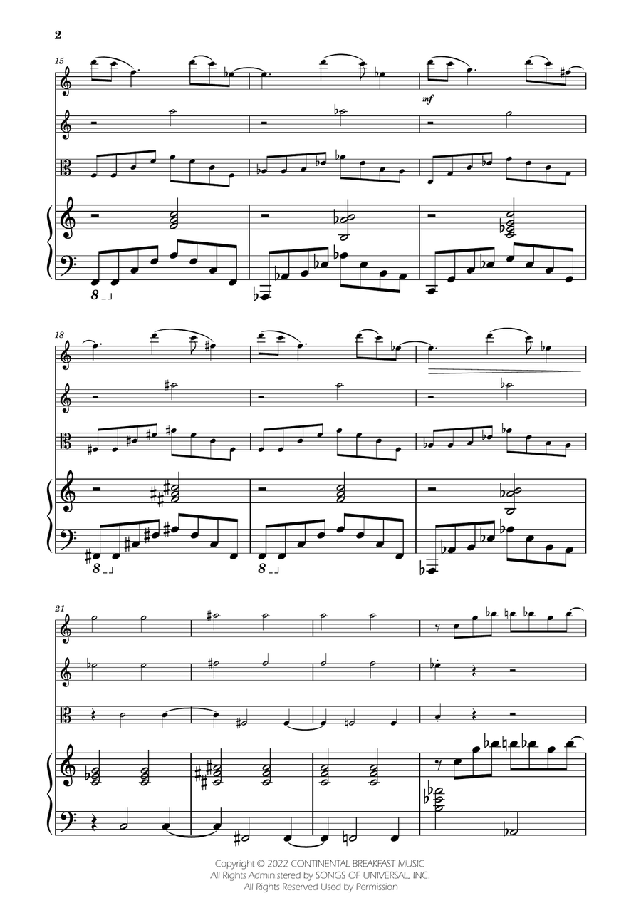 Severance - Main Title Theme String Trio scores gallery preview page 2