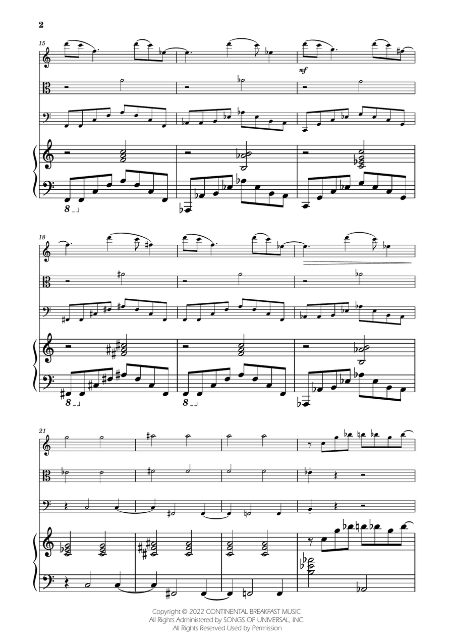 Severance - Main Title Theme String Trio scores gallery preview page 2