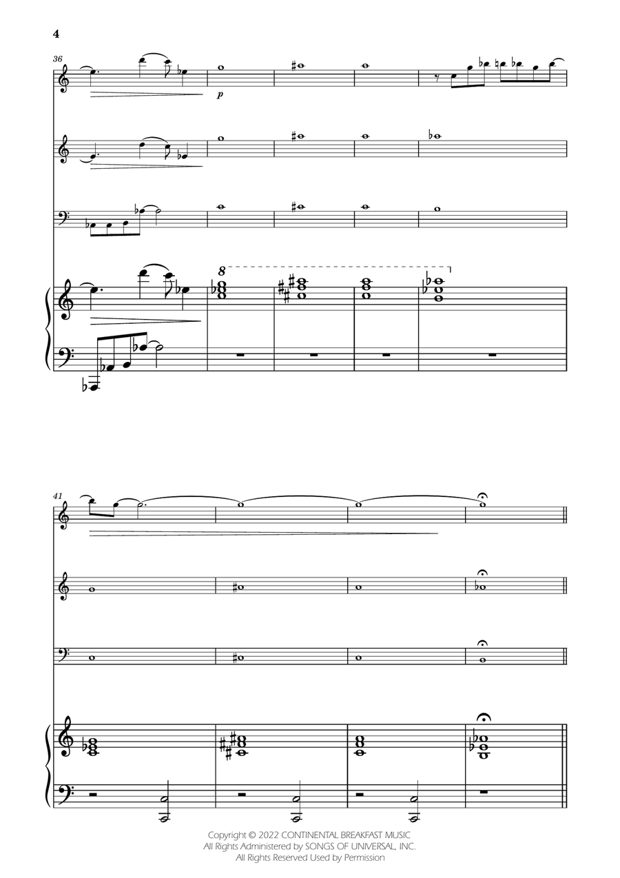 Severance - Main Title Theme Woodwind Trio scores gallery preview page 4