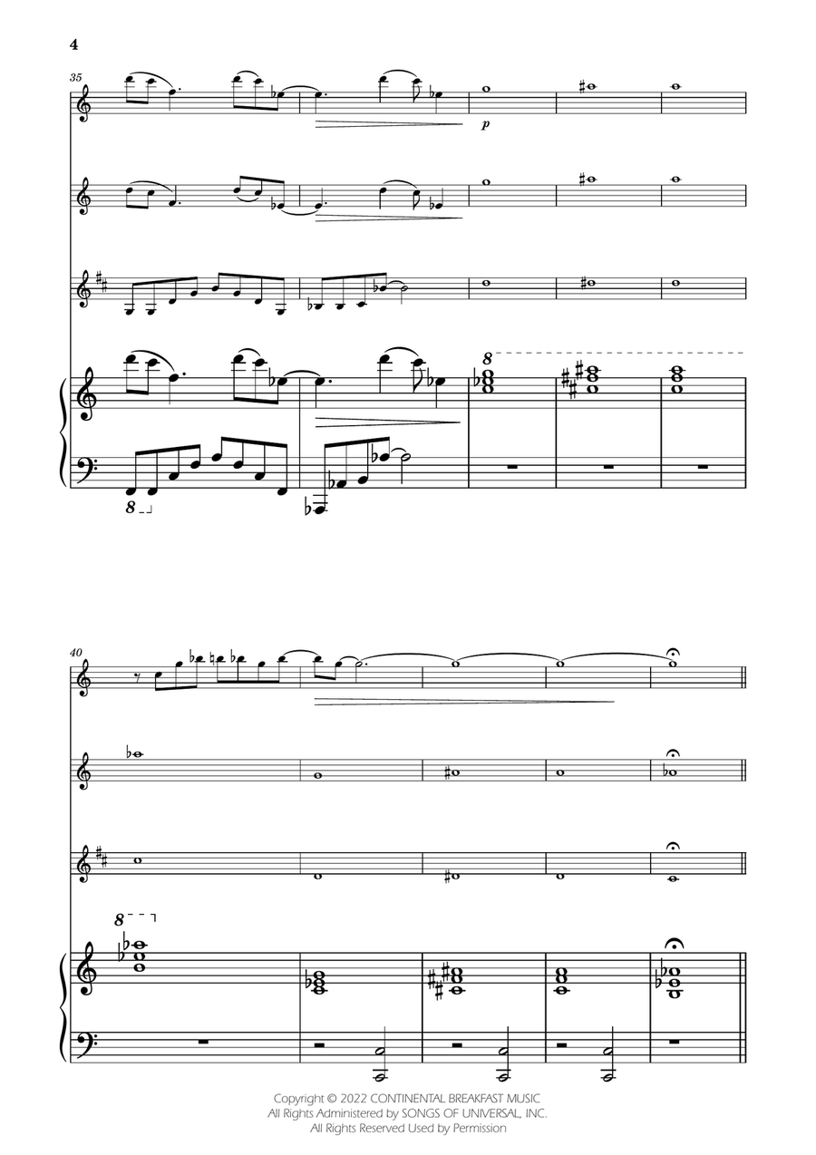 Severance - Main Title Theme Woodwind Trio scores gallery preview page 4