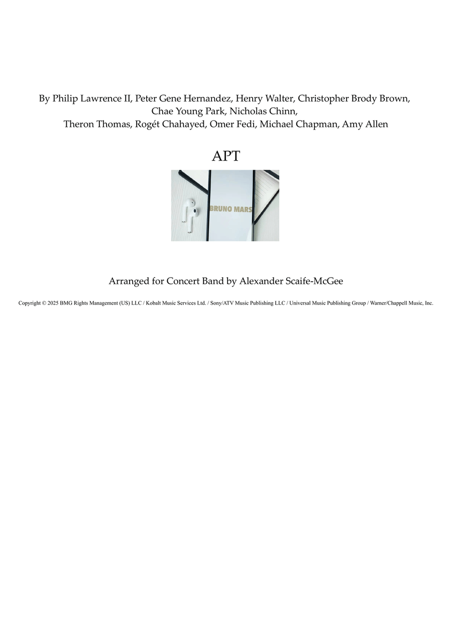 Apt. Concert Band scores gallery preview page 1