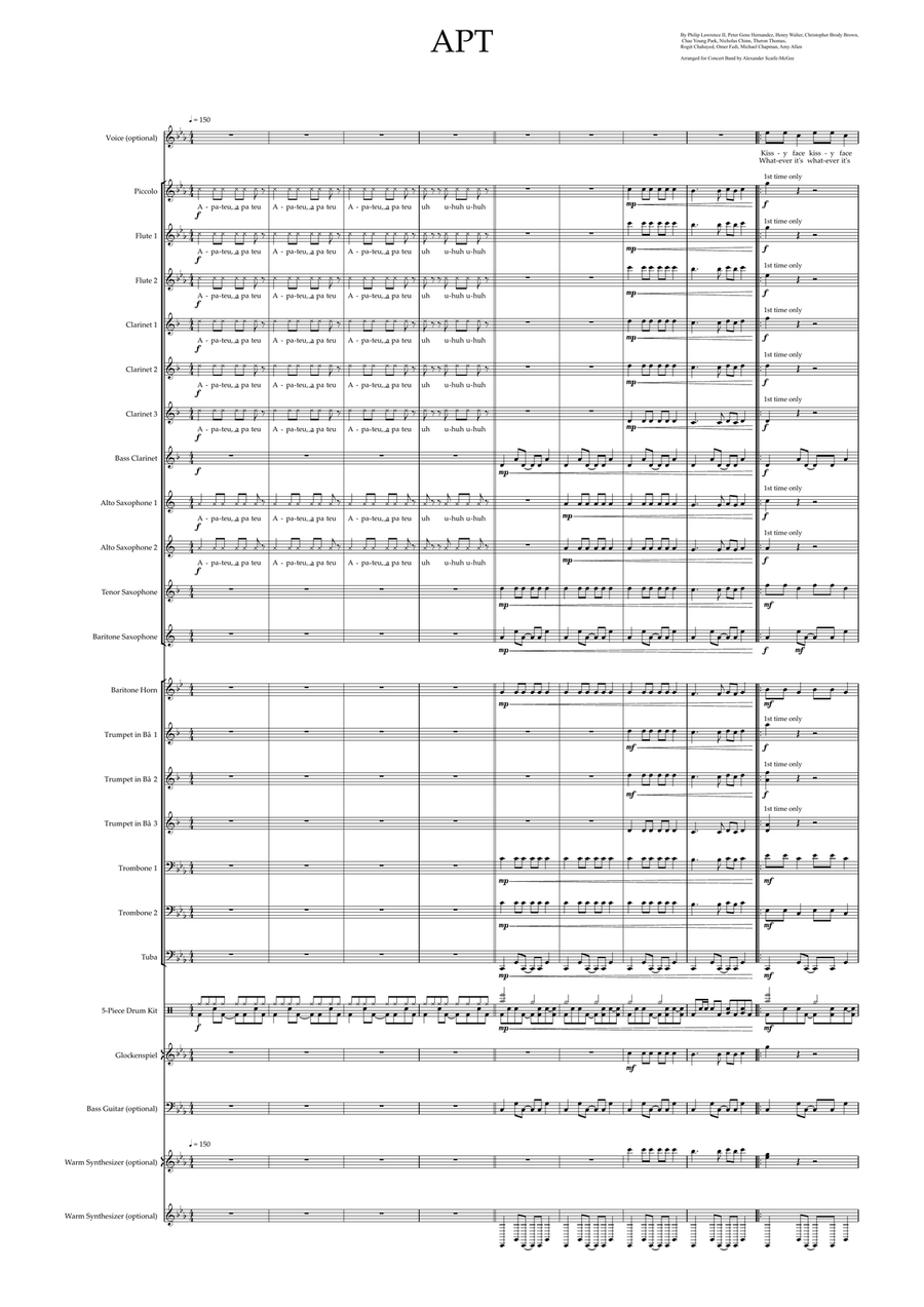 Apt. Concert Band scores gallery preview page 2
