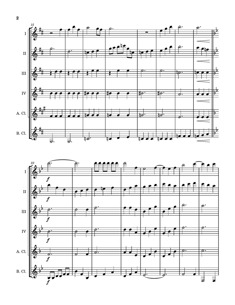 Anyone Who Had A Heart Clarinet Quintet scores gallery preview page 3
