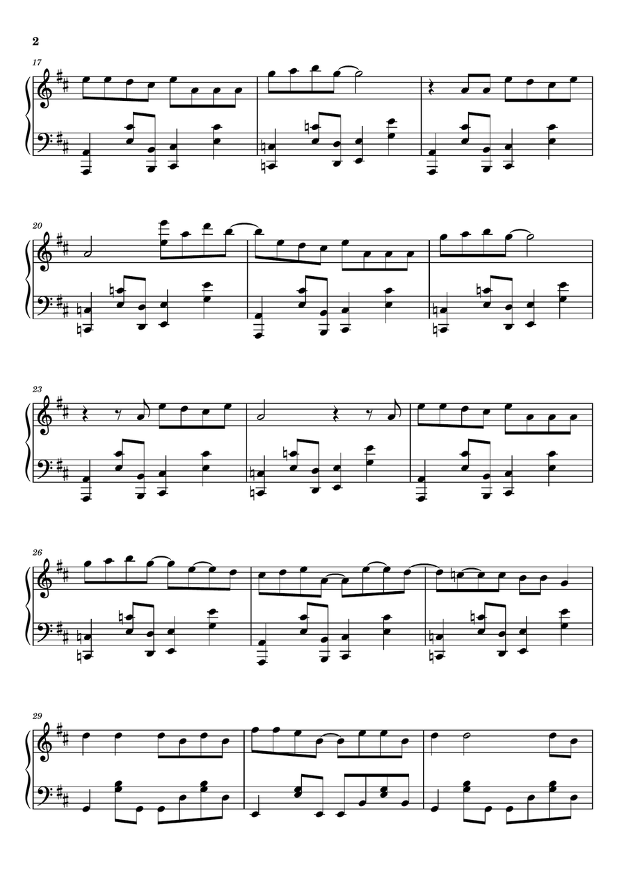 Head Over Heels Head Over Heels Piano Solo scores gallery preview page 2