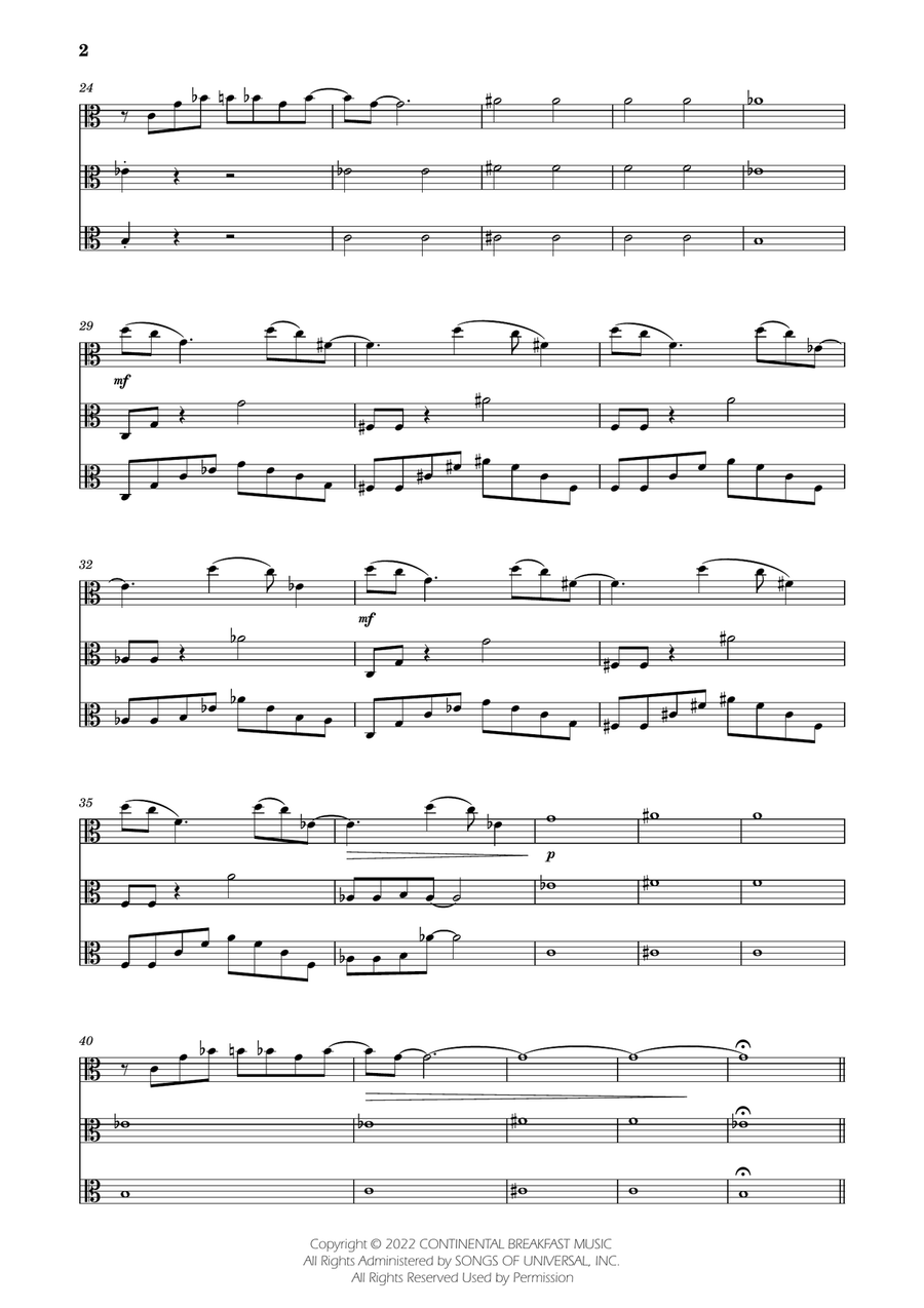 Severance - Main Title Theme String Trio scores gallery preview page 2