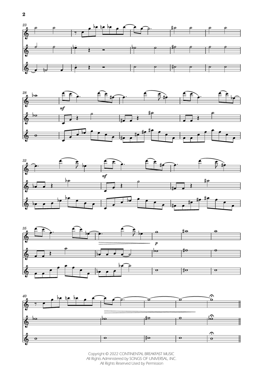 Severance - Main Title Theme String Trio scores gallery preview page 2