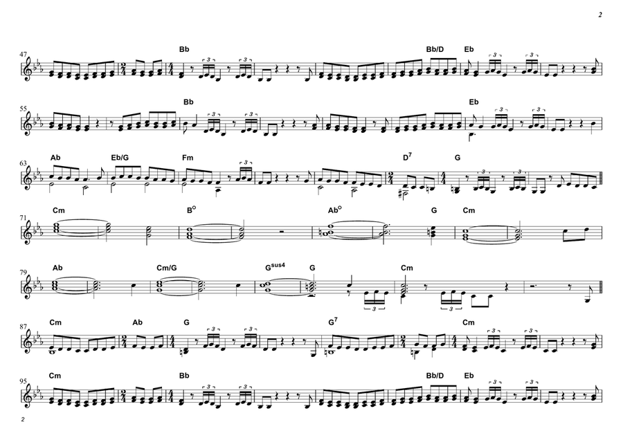 Day Before You Came Day Before You Came Piano scores gallery preview page 3