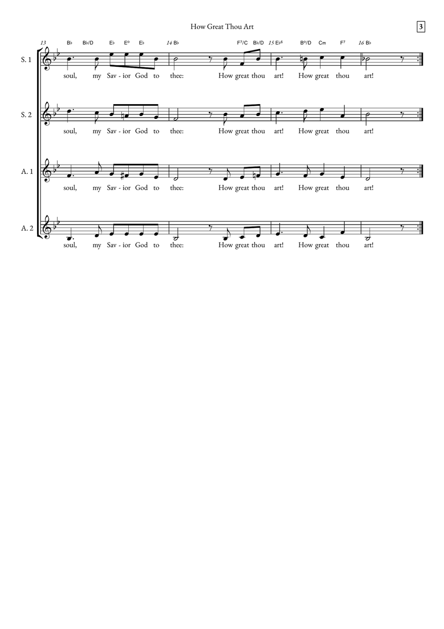 How Great Thou Art How Great Thou Art SSAA scores gallery preview page 3