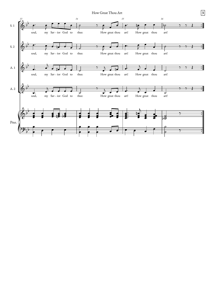 How Great Thou Art How Great Thou Art SSAA scores gallery preview page 3