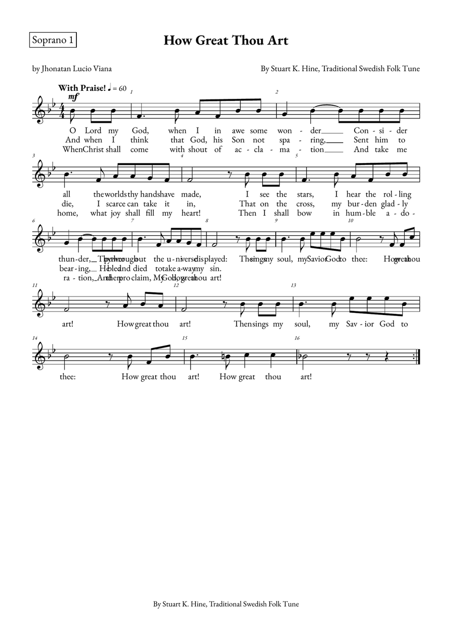 How Great Thou Art How Great Thou Art SSAA scores gallery preview page 4