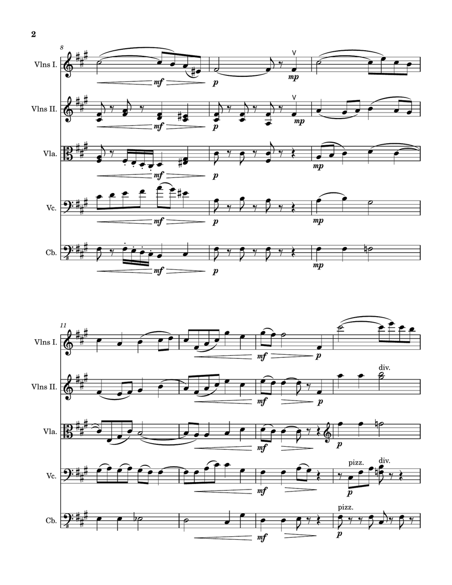 La Morte Dell'Amore La Morte Dell'Amore String Orchestra scores gallery preview page 2