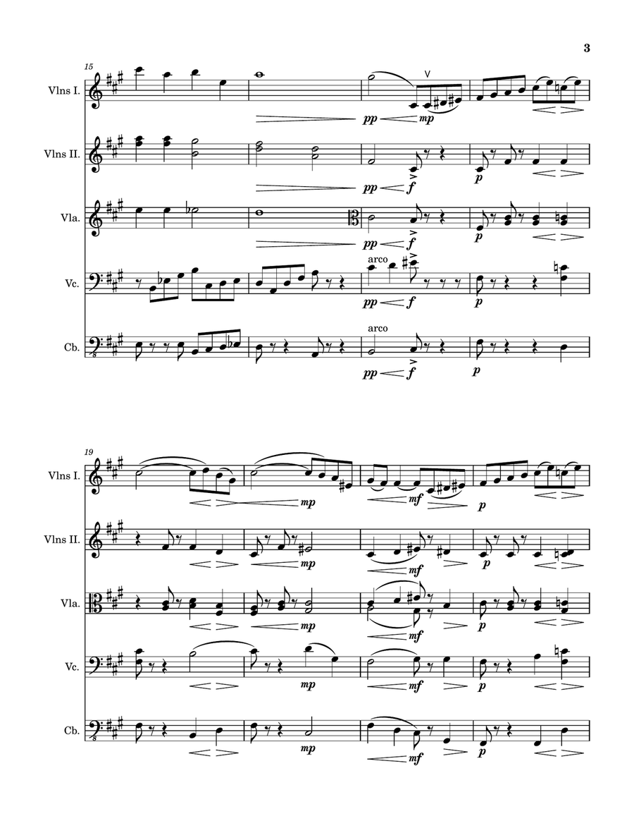 La Morte Dell'Amore La Morte Dell'Amore String Orchestra scores gallery preview page 3