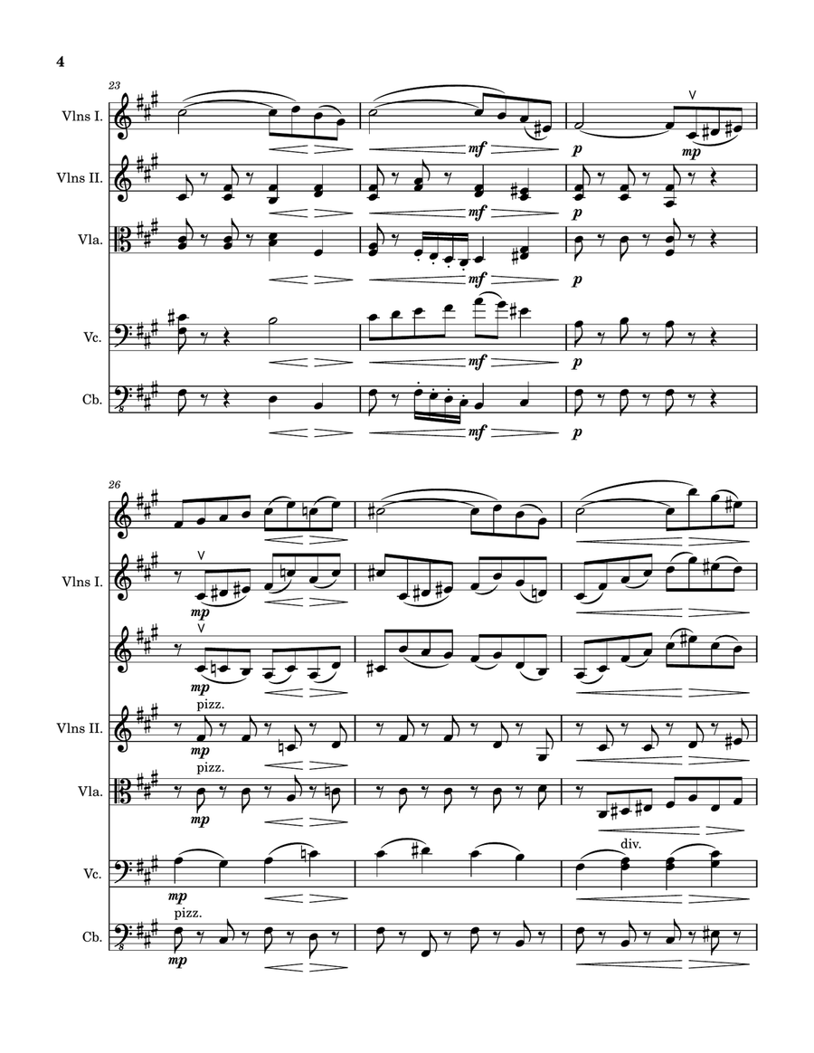 La Morte Dell'Amore La Morte Dell'Amore String Orchestra scores gallery preview page 4