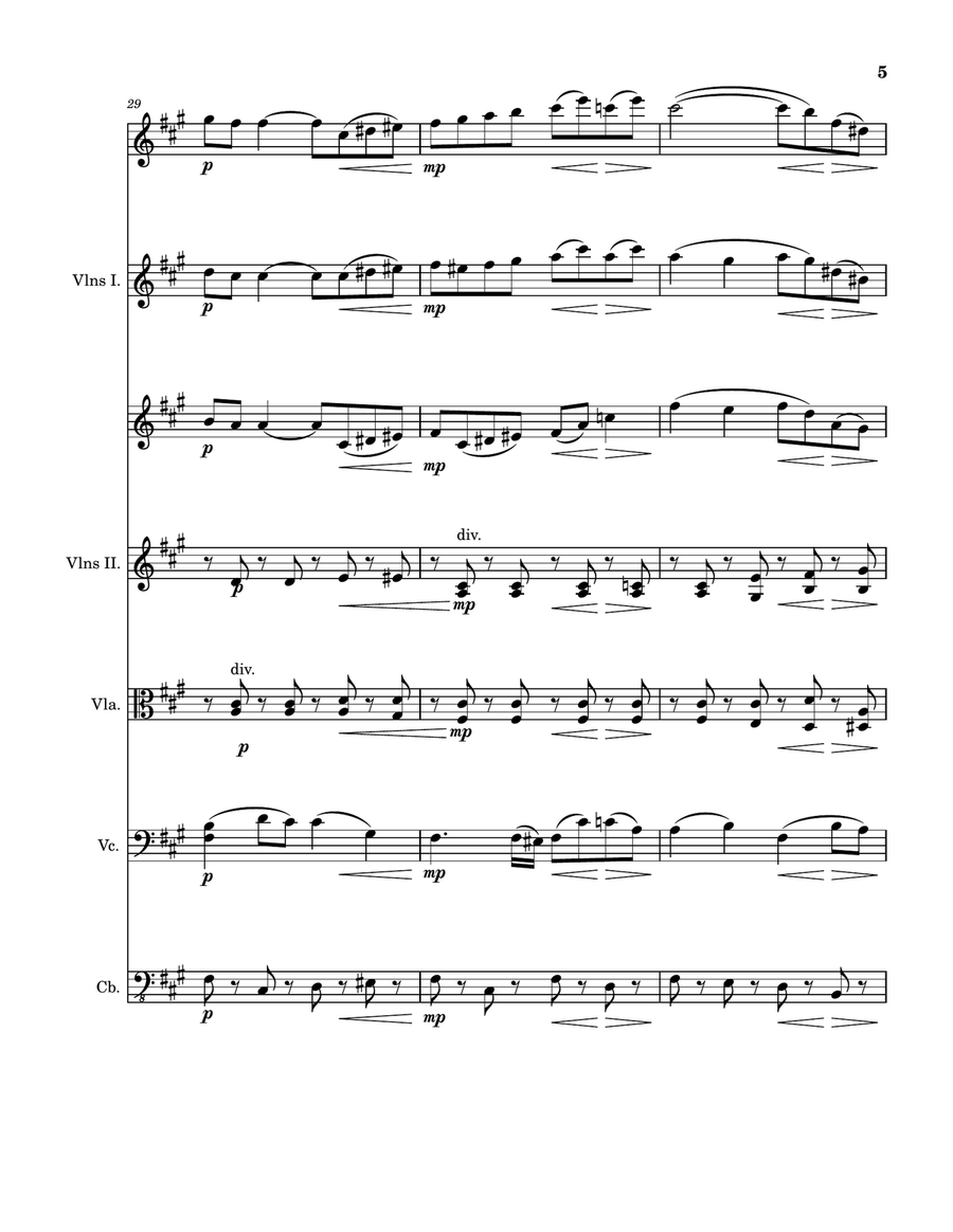 La Morte Dell'Amore La Morte Dell'Amore String Orchestra scores gallery preview page 5