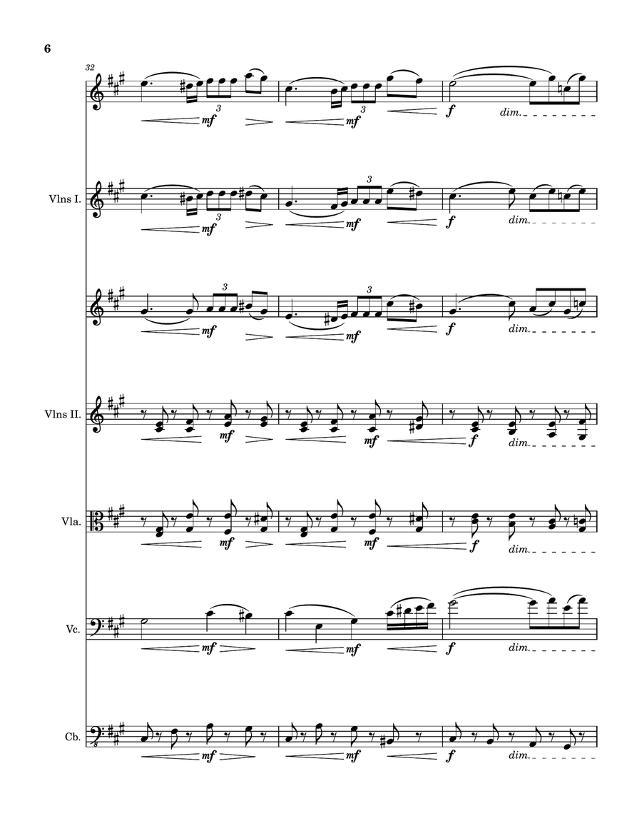 La Morte Dell'Amore La Morte Dell'Amore String Orchestra scores gallery preview page 6