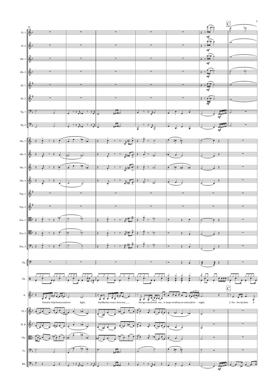Nobody Does It Better Nobody Does It Better Full Orchestra scores gallery preview page 3
