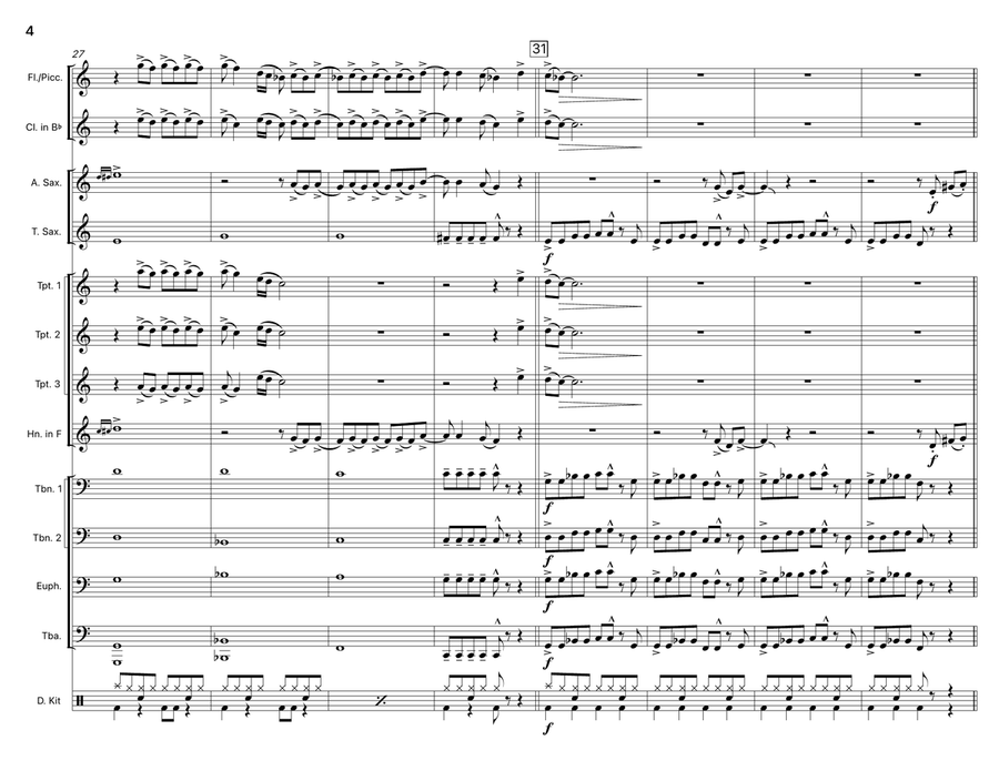 Real Gone Real Gone Marching Band scores gallery preview page 4
