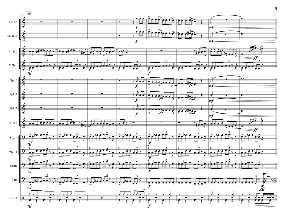 Real Gone Real Gone Marching Band scores gallery preview page 5