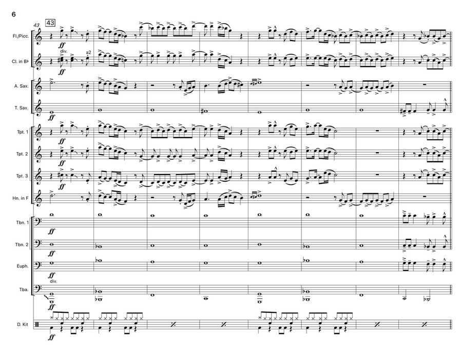 Real Gone Real Gone Marching Band scores gallery preview page 6