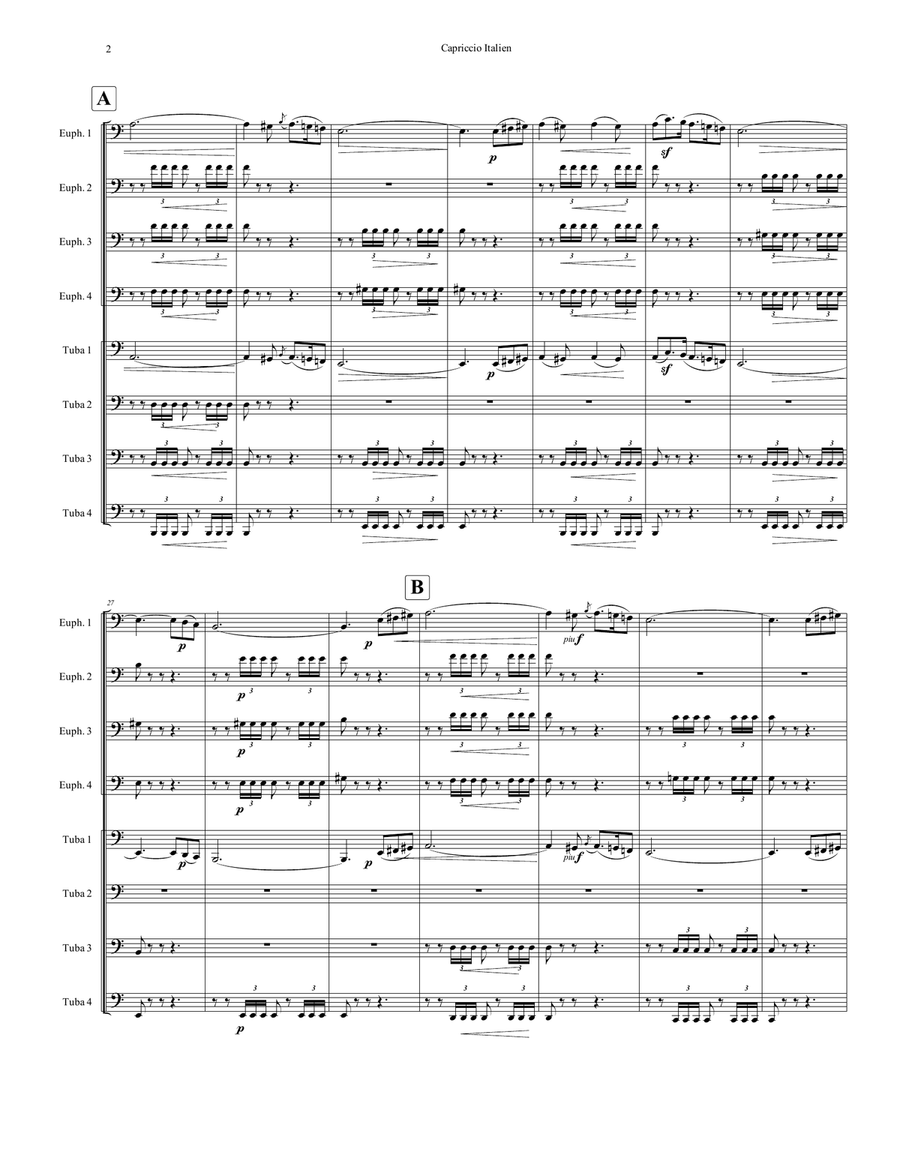 Capriccio Italien Capriccio Italien Score and Parts scores gallery preview page 2
