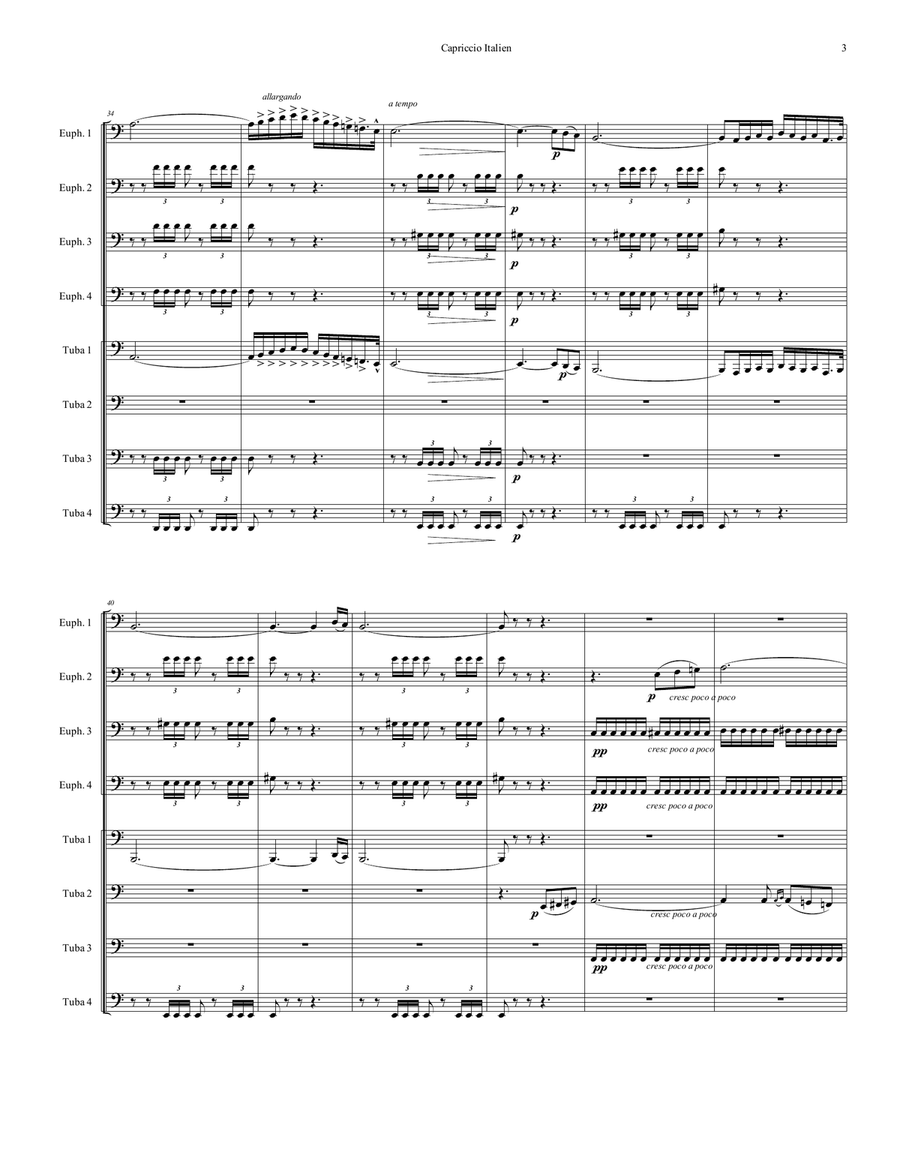 Capriccio Italien Capriccio Italien Score and Parts scores gallery preview page 3